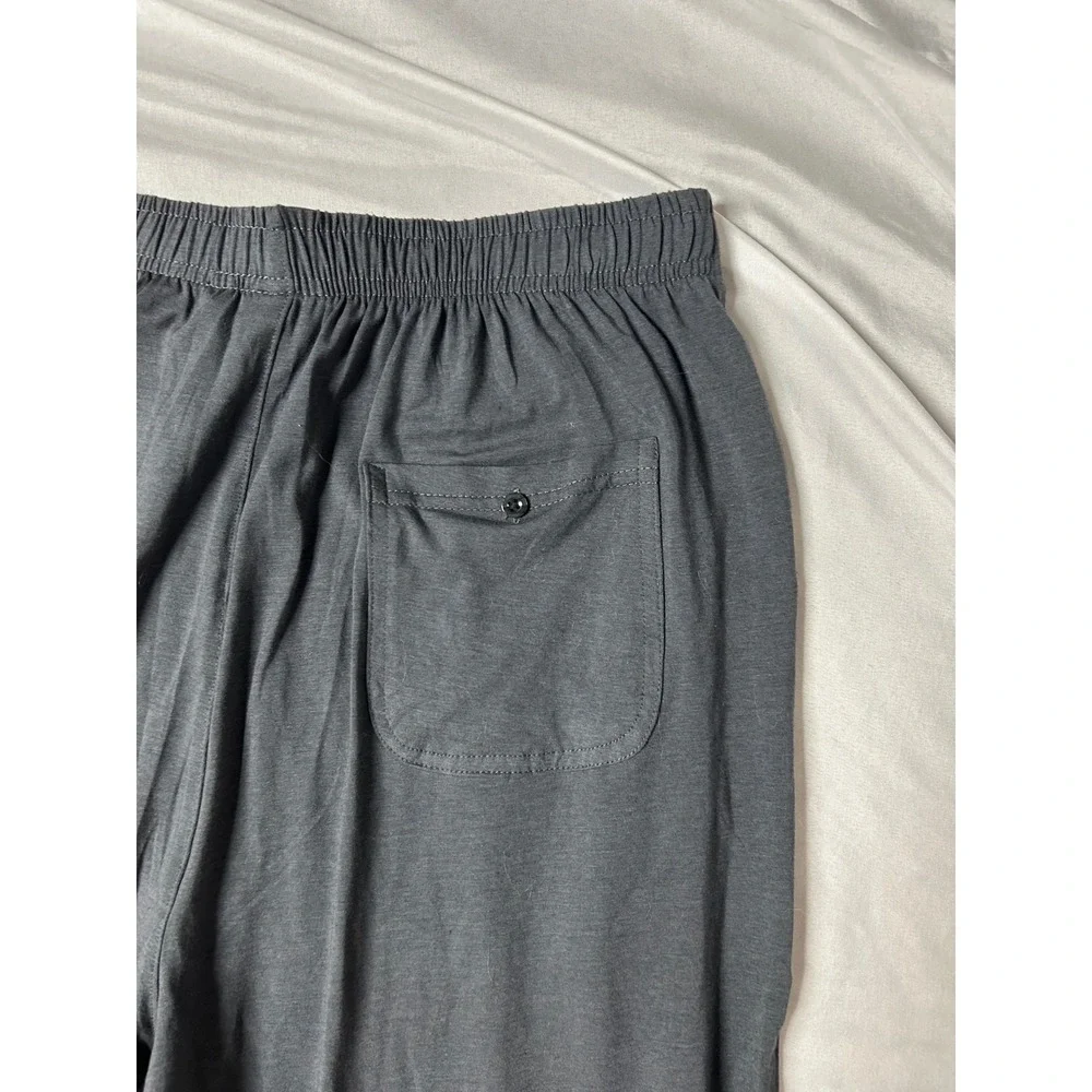 NWT Zoulee Mens Lounge Pants Charcoal Gray Cotton Blend Sweatpants Size L